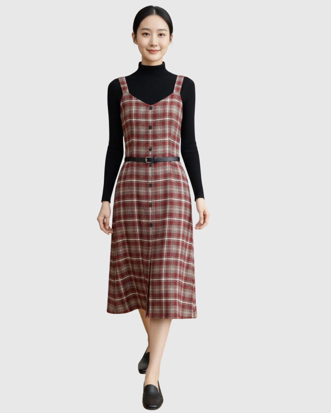 overall dress for women Plus Size Tiered Bib Overall Dress