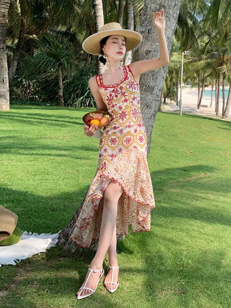 Scilla Luxe Summer Midi Dress - Alamode By Akanksha