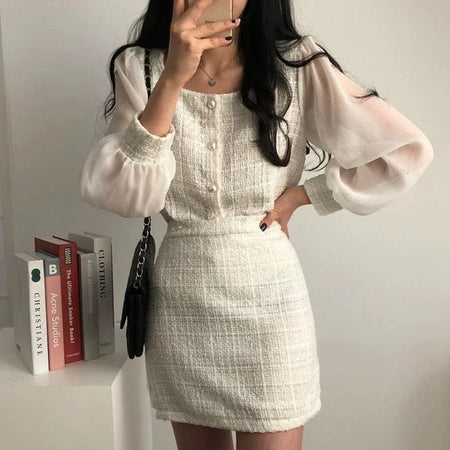 Louisa Tweed 2 Pc Set - Alamode By Akanksha