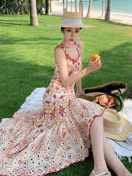 Scilla Luxe Summer Midi Dress - Alamode By Akanksha