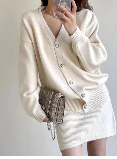 Reming Set of Dress and Cardigan - Alamode By Akanksha