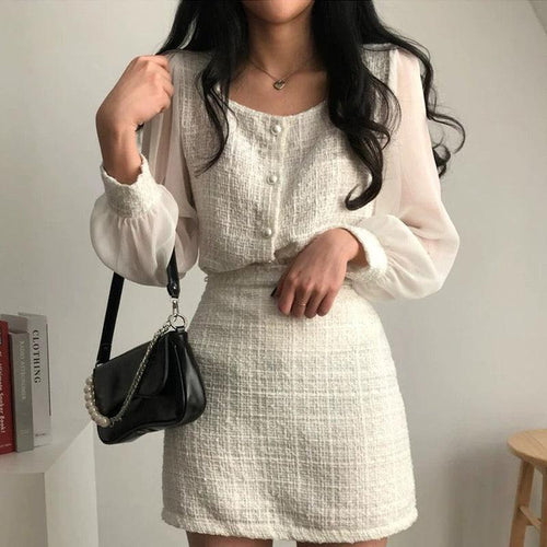 Louisa Tweed 2 Pc Set - Alamode By Akanksha