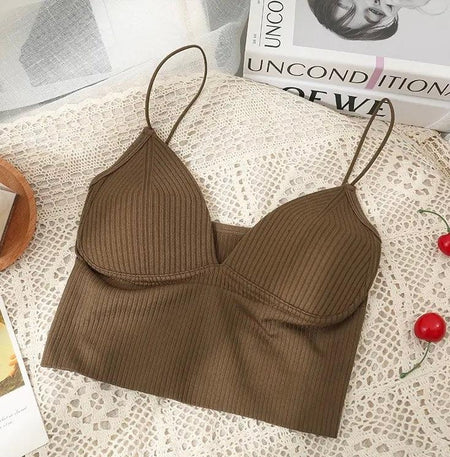 Jerry Tank Tops with Inbuilt Bra - Alamode By Akanksha