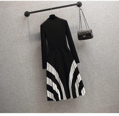 Shantel A-Line Woolen Dress - Alamode By Akanksha