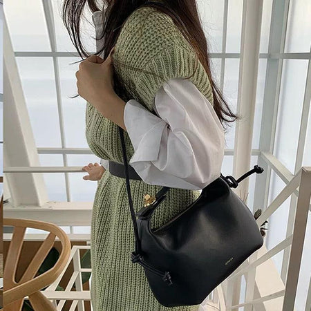 Holly Knitted Dress- Set of 3 With Belt - Alamode By Akanksha