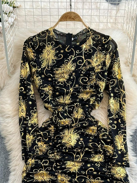 Amoura Statement Midi Bodycon Dress - Alamode By Akanksha