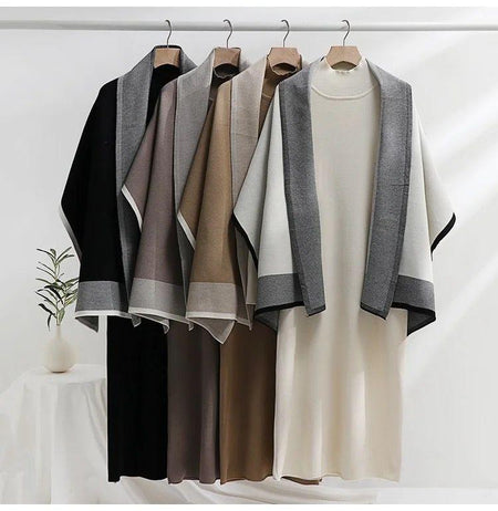 Shirley Statement Winter Dress with Stole - Alamode By Akanksha