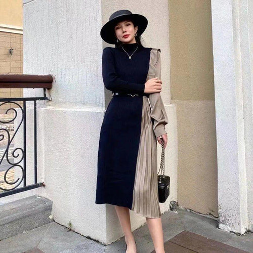 Imani Pleated Midi Dress - Alamode By Akanksha