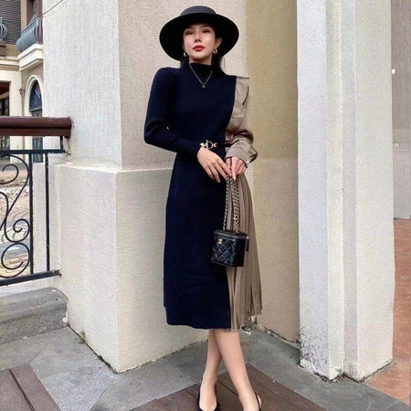 Imani Pleated Midi Dress - Alamode By Akanksha