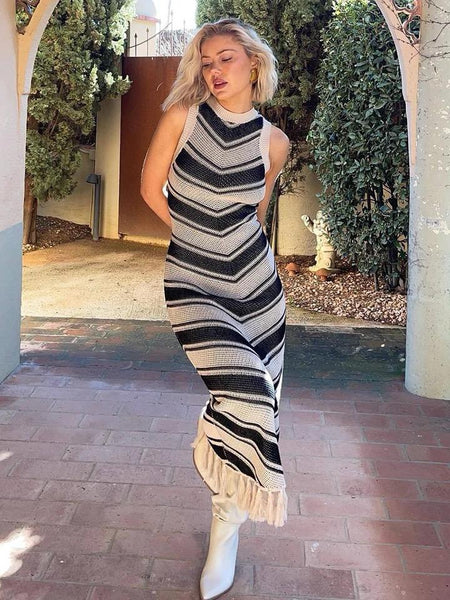 Silvia Soft Knit Holiday Dress In White