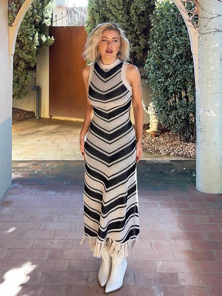 Silvia Soft Knit Holiday Dress In White