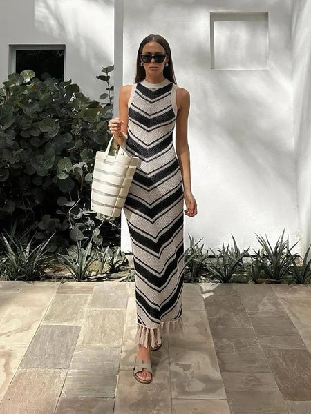 Silvia Soft Knit Holiday Dress In White