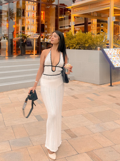 Sassa Luxe Knit Soft Dress In White