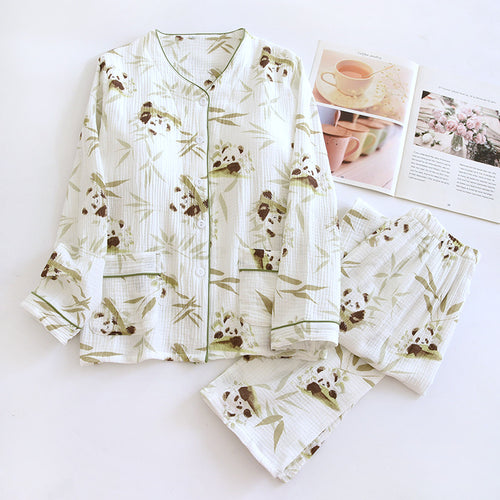 Quilla Cotton Padded Nightsuit In White