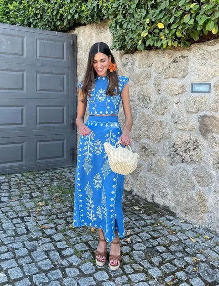 Louella Summer Set of Top and Skirt