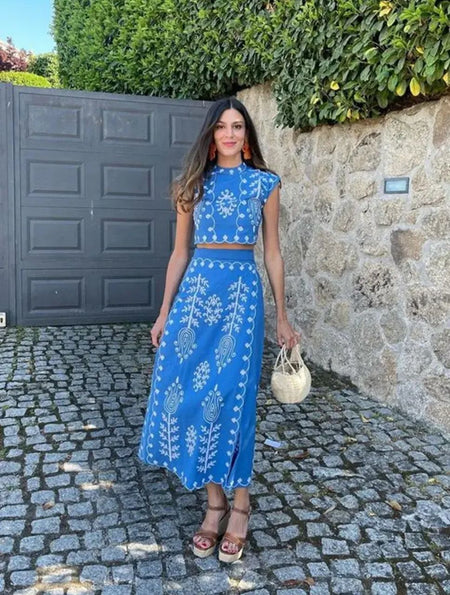 Louella Summer Set of Top and Skirt