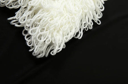 Milos Tasseled Soft Crochet Dress In Beige