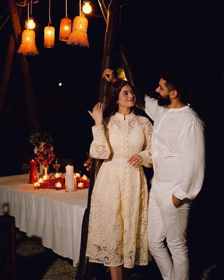 Mexicano Luxury Lace Dress - Alamode By Akanksha