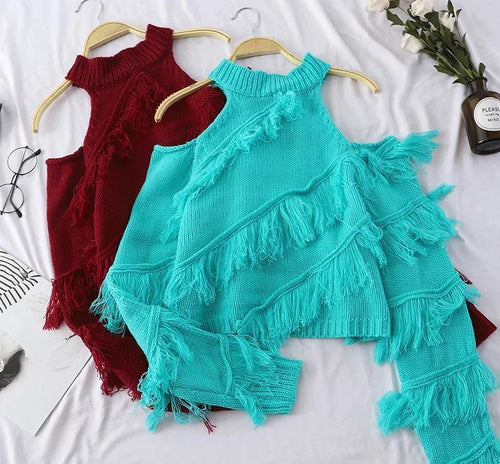 Bearer Tasseled Sweaters - Alamode By Akanksha