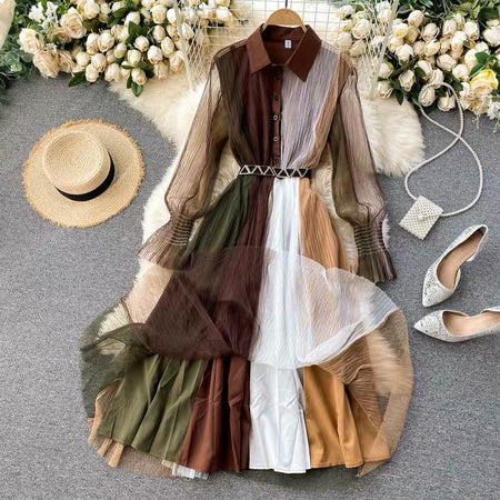 Harold Mesh Detailed Dress - Alamode By Akanksha