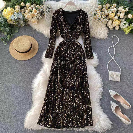 Gaga Sequined Party Dress - Alamode By Akanksha