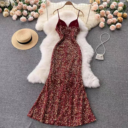 Amy Sequined Dress - Alamode By Akanksha