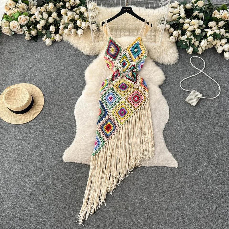 Ludo Tassel Summer Dress - Alamode By Akanksha