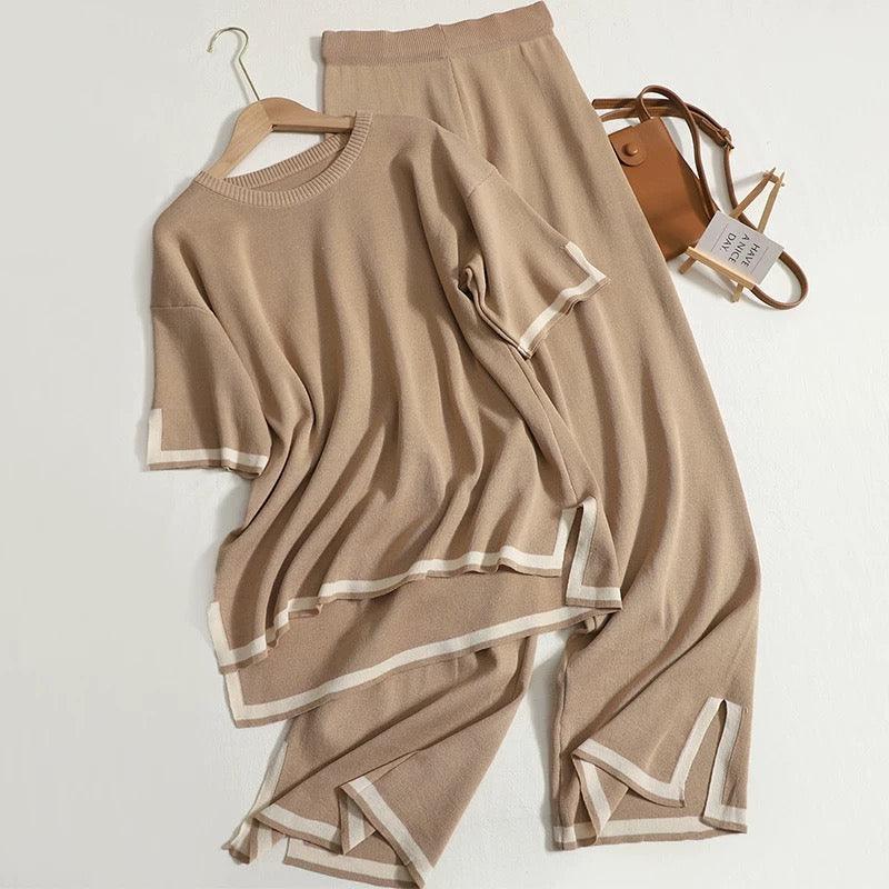 Flexxi Knitted Cotton Co-ord Set - Alamode By Akanksha