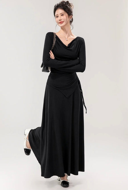 Mia Drawstring Coord Set - Set of Top and Skirt