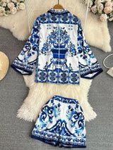 Mary Porcelain Coord Set - Alamode By Akanksha