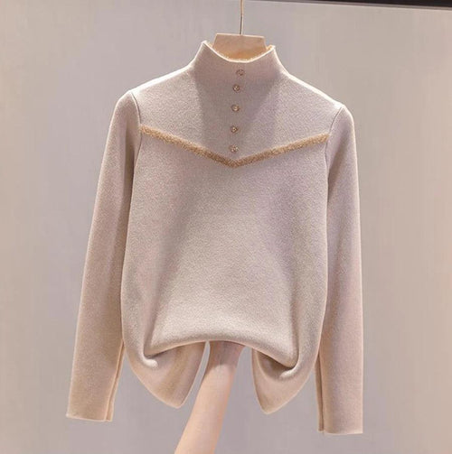Andrea Fleece Turtleneck Sweater - Alamode By Akanksha