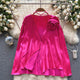 Derek Premium Rosette Blouse - Alamode By Akanksha