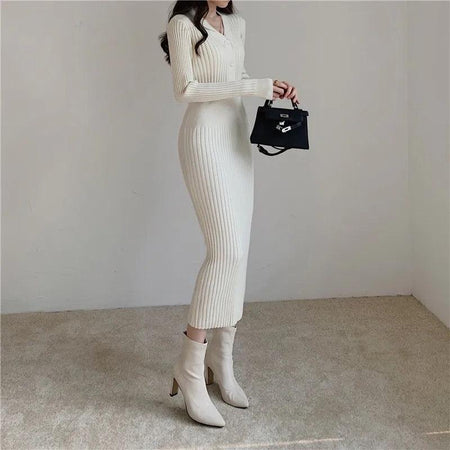 Bethany Woolen Bodycon Dress - Alamode By Akanksha