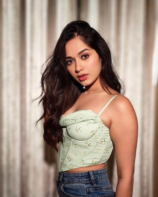 Simone Corset Top in Green - Alamode By Akanksha