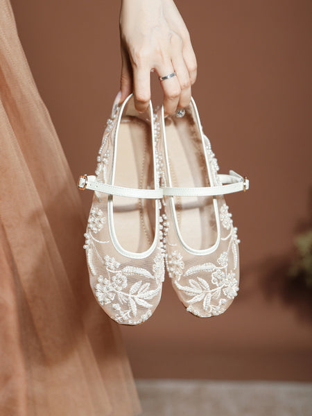 Fairy Embroidered Rhinestone Ballet