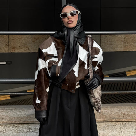 Tate Cow Print Jacket