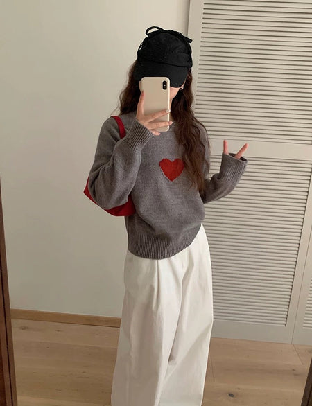 Valeria Soft Heart Sweater