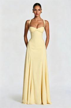 Ysabel Draped Maxi Dress