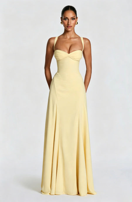 Ysabel Draped Maxi Dress