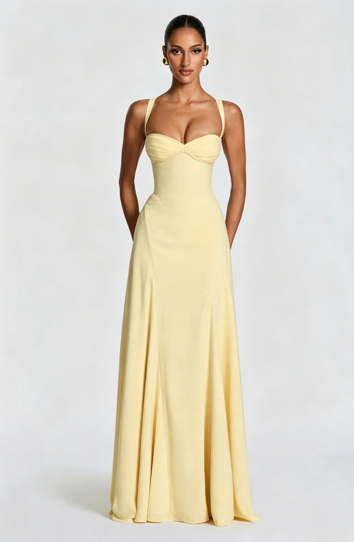 Ysabel Draped Maxi Dress