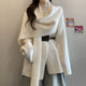 Maddox Luxe Winter Cape With Belt