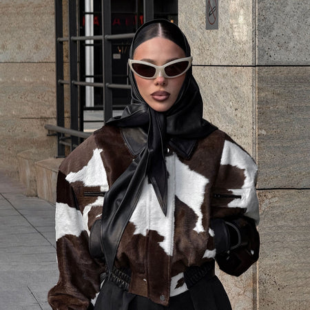 Tate Cow Print Jacket