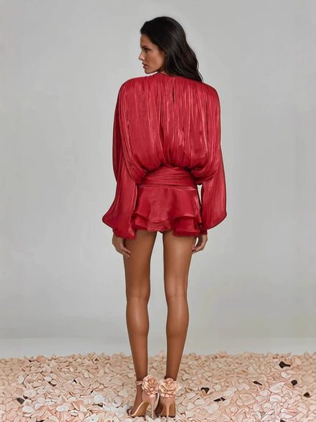 Aimee Ruffle Coord Short Set