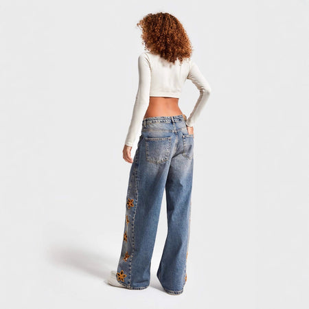Parker Embroidered Flared Jeans