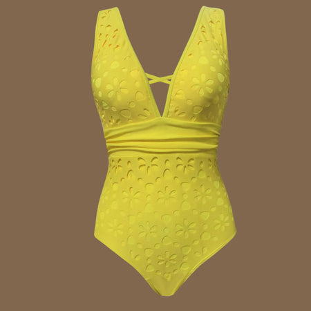 Delphina Cutout Swimsuit With Skirt