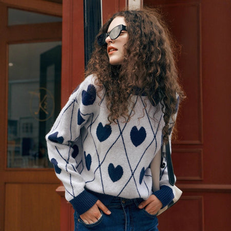 Cosette Heart Woolen Sweater