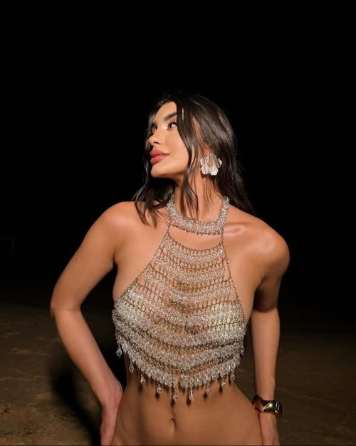 Mio Beads Bralette Top