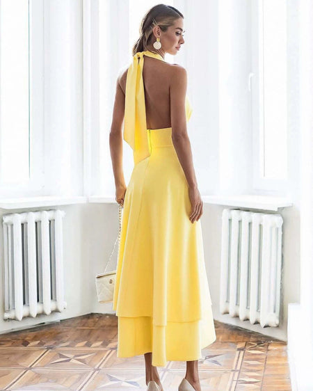 Aviva Halterneck Maxi Dress