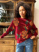 Dylan Floral Woolen Sweater