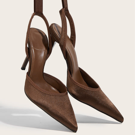 Arna Bow Closed Toe Stiletto Heels